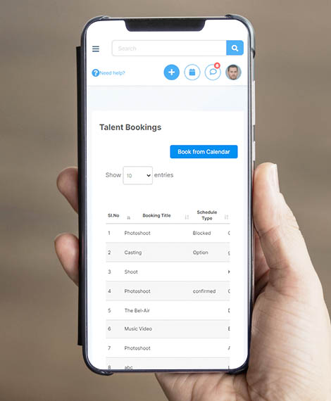 2 Create Your Talent Bookings List